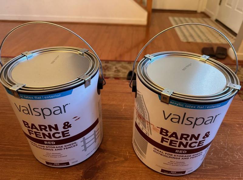 Valspar 3125-70 Barn and Fence Latex Paint, 5-Gallon, White - Household  Wood Stains 