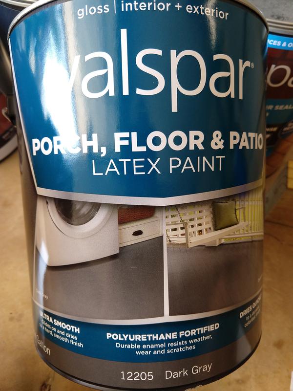 valspar porch and floor paint cure time