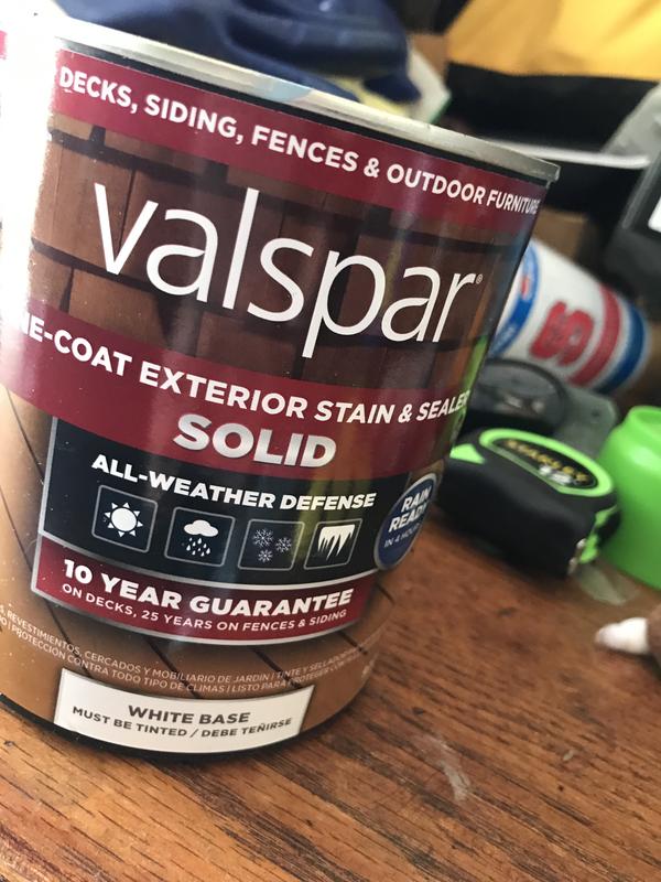 OneCoat Transparent Exterior Stain Sealer Valspar®, 45 OFF