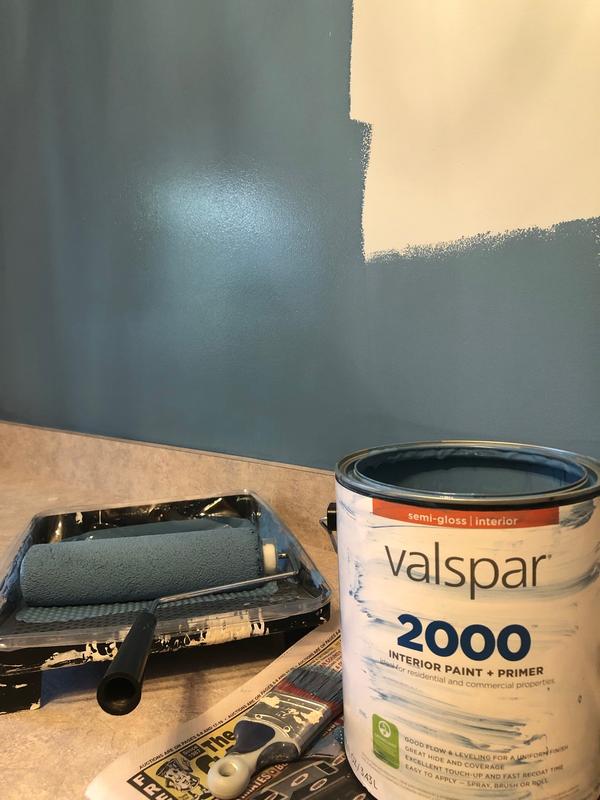 Valspar 2000 Flat Black Latex Interior Paint + Primer (1-Gallon) in the  Interior Paint department at