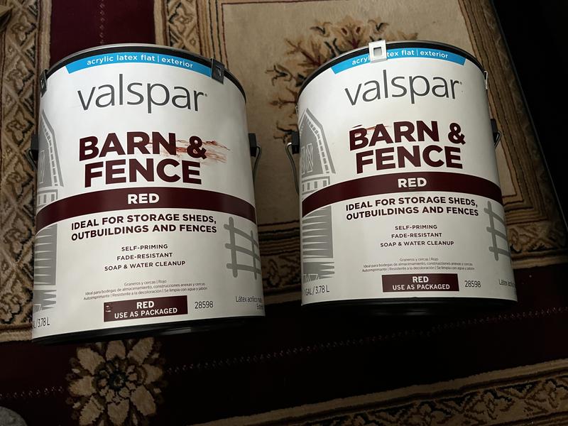 Valspar Barn and Fence Flat White Latex Exterior Paint (5-Gallon) in the  Exterior Paint department at