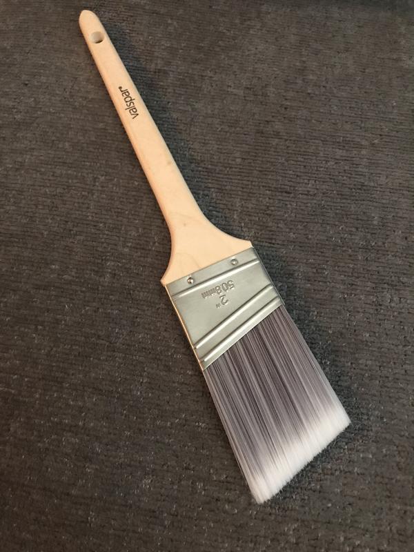 Valspar Natural Bristle- Polyester Blend Flat 4-in Paint Brush