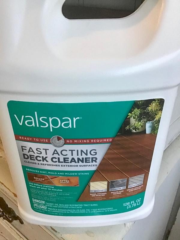 Valspar Fast-Acting 128-fl oz Deck Cleaner in the Deck Cleaners department  at