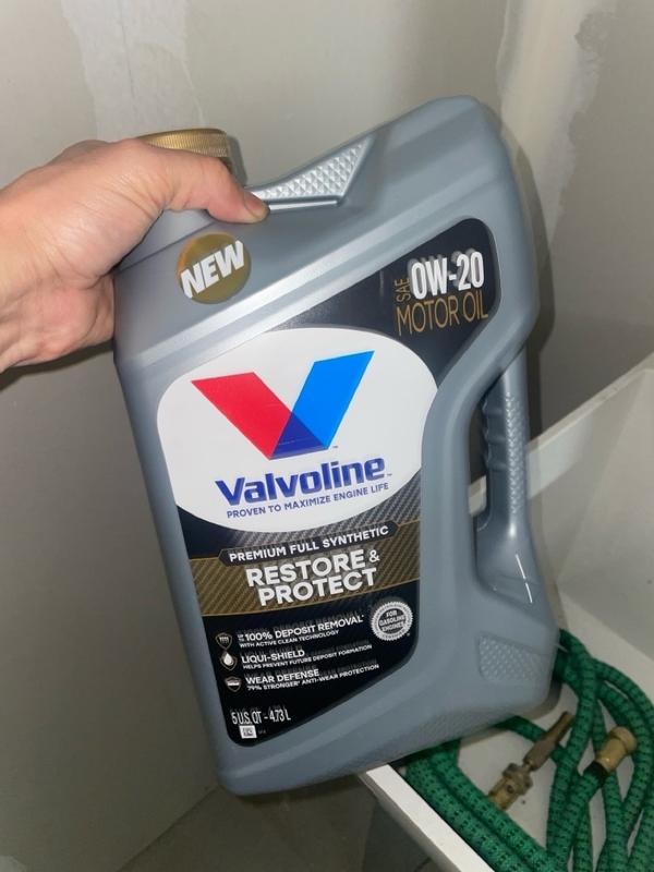 Valvoline Restore & Protect Standard Full Synthetic Engine Oil 5W-20 5 ...