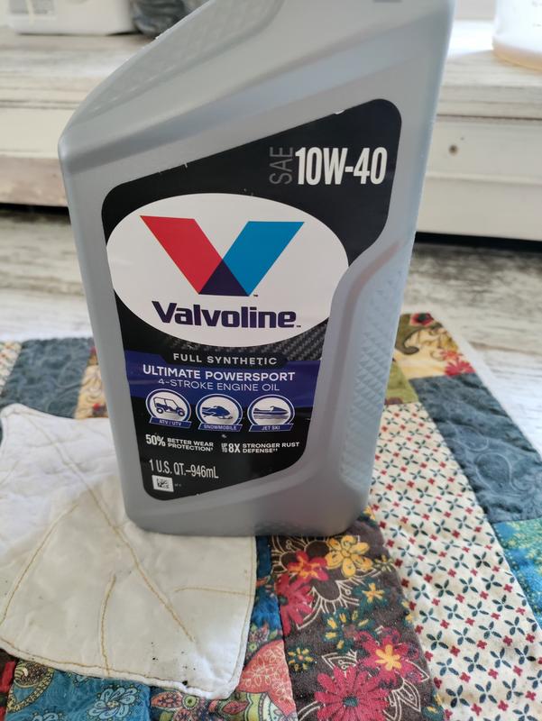 Valvoline 4-Stroke; Conventional Motorcycle Oil; 10W-40; 1 Quart