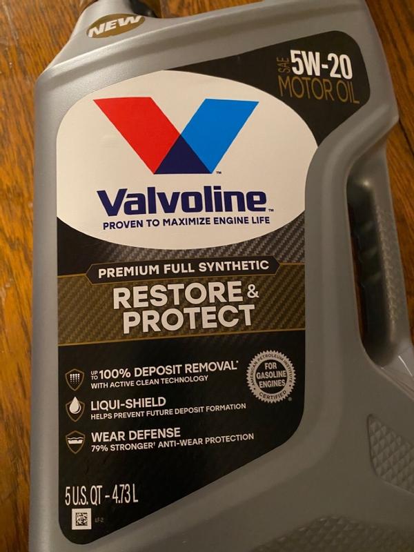 Valvoline Restore & Protect Full Synthetic Motor Oil SAE 0W-20