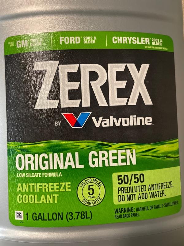 Zerex Original Green Antifreeze | Free Ship $35+ | Valvoline