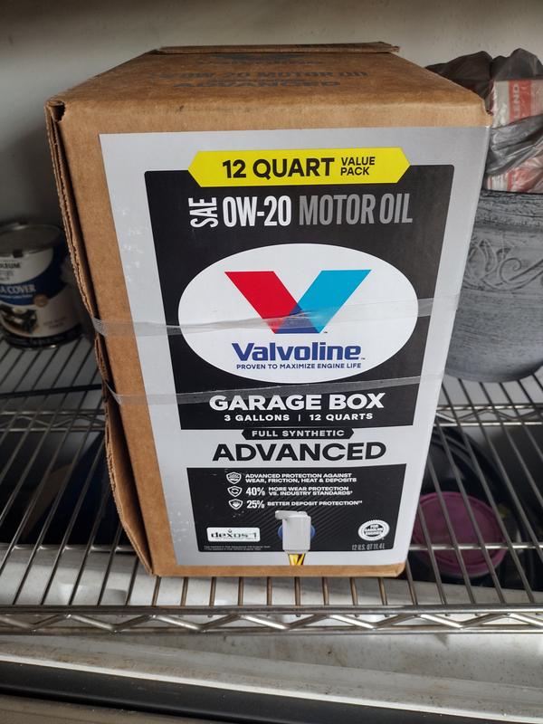 Valvoline Advanced Full Synthetic Motor Oil SAE 0W-20