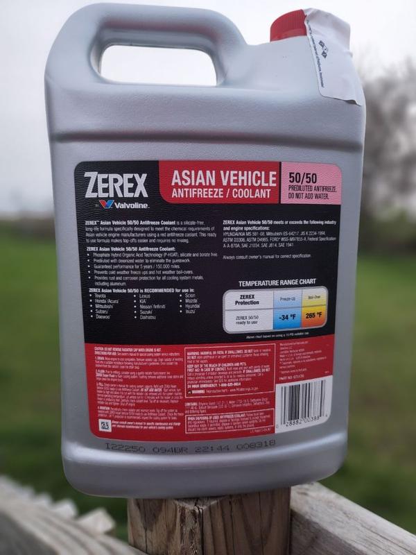 Zerex Asian Vehicle Red 50/50 Prediluted | Valvoline
