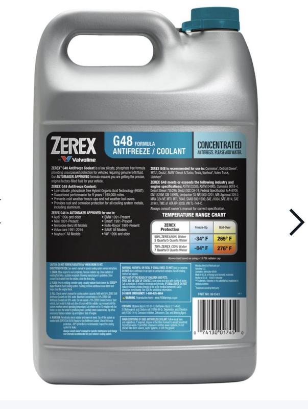 レア　KT88 Genalex 1本 Zerex™ G48 - Valvoline™ Global