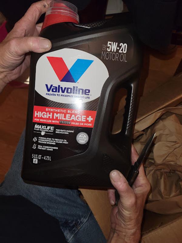 Valvoline High Mileage Synthetic Blend Oil Change Interval Purchase
