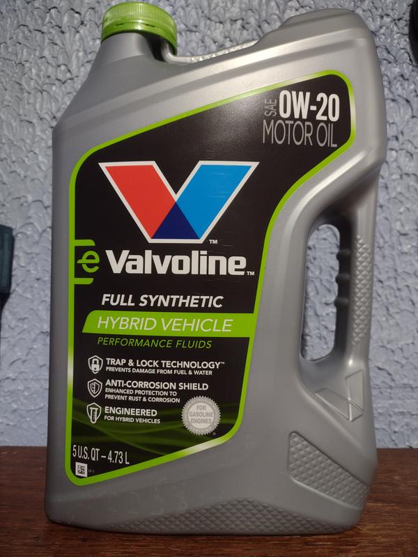  Valvoline Hybrid Vehicle 0W-20 Aceite de motor sintético  completo 5 QT : Todo lo demás