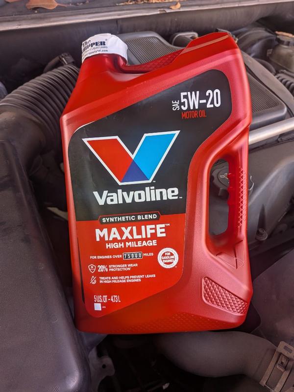 2-Pack Valvoline High Mileage MaxLife 5W-30 Synthetic Blend Motor Oil - 5 Quarts Each