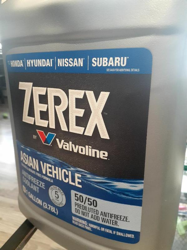 Shop Zerex Asian Vehicle Blue 50/50 Prediluted Antifreeze | Valvoline