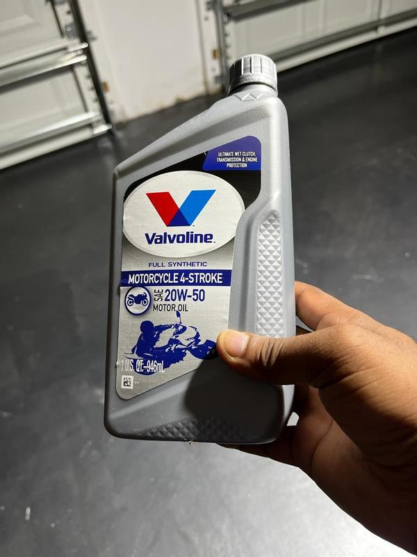 Valvoline 4-Stroke; Conventional Motorcycle Oil; 10W-40; 1 Quart