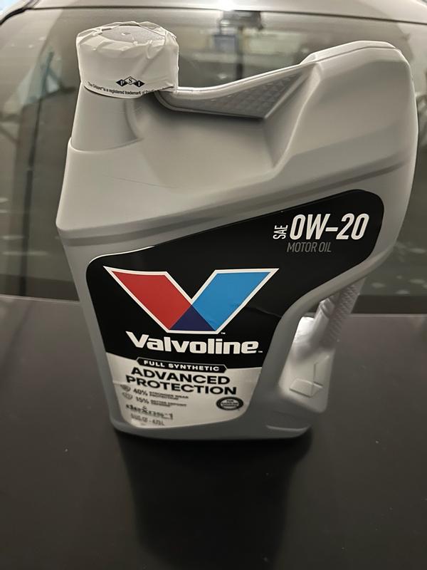 新品　Vシリーズ フルシンセティック 0W-20 Valvoline Advanced Full Synthetic Engine Oil 0W-20 5 Quart