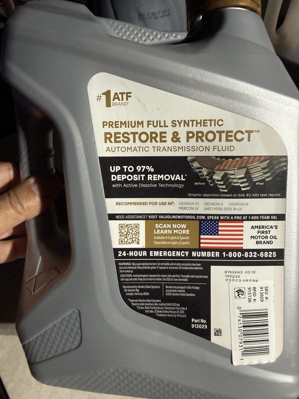 Valvoline Restore & Protect Full Synthetic Automatic Transmission