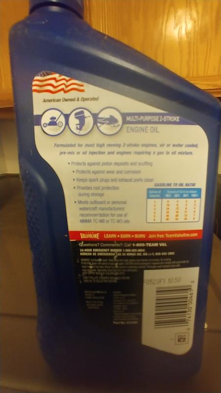 Marine Oil Havoline® TC-W3 2-Cycle , 1 Qt Engine Oil