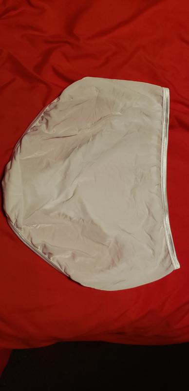 Back of the panty. Full coverage. No riding or slipping.