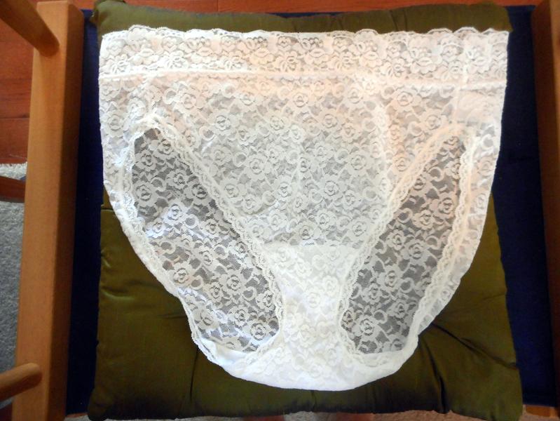The lace-all-over panties are gorgeous and feel wonderful.