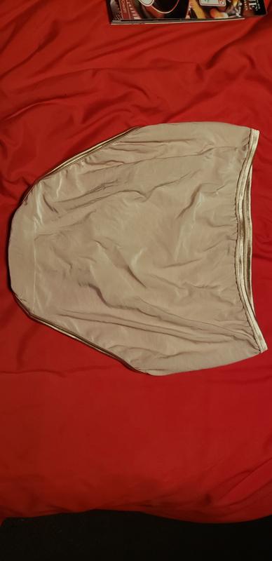 Back of the panty. Full coverage. No riding or slipping.