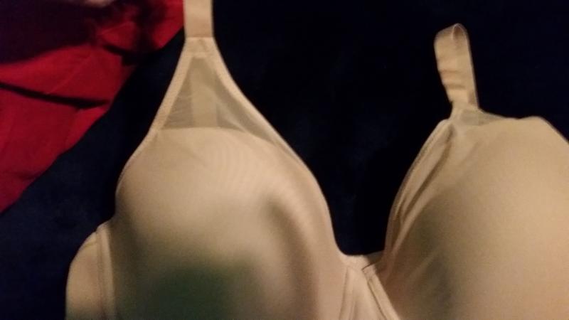 The sheer material covers the whole cup. Which is lightly lined.