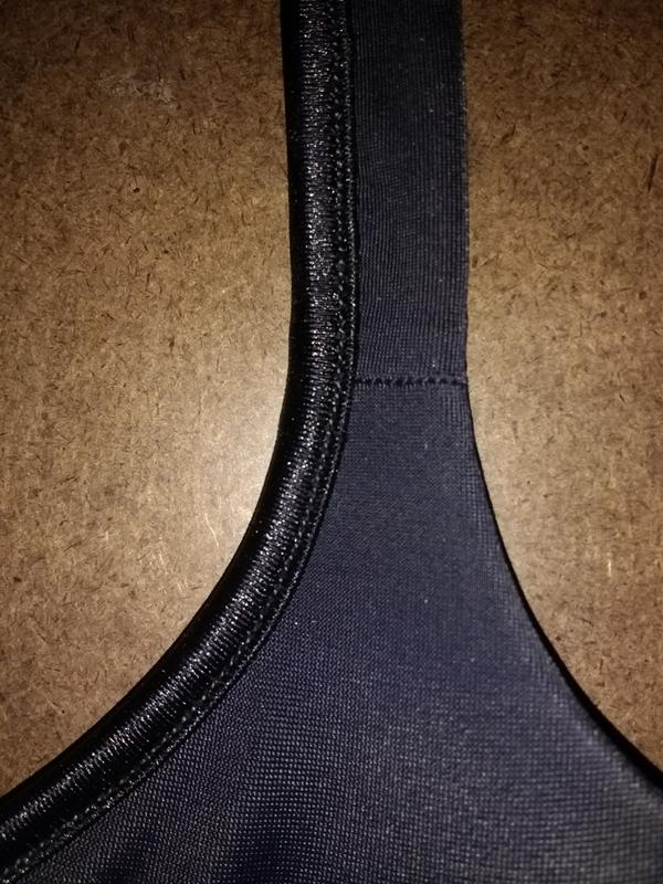 Soft edges make bra straps comfortable.