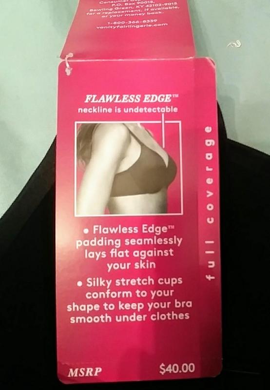 Detail showing the bra label.