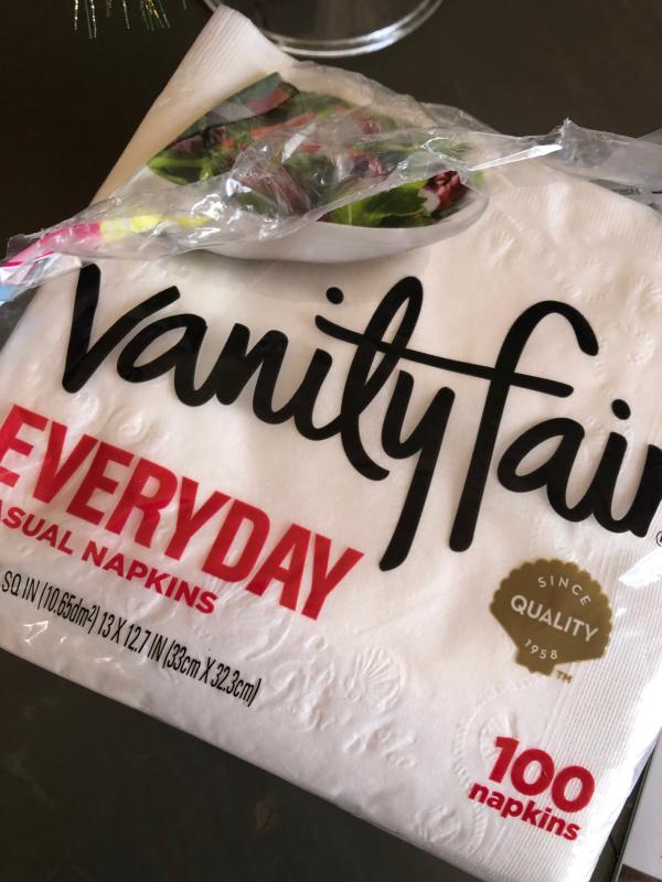 Fred Meyer Vanity Fair Everyday White Disposable Paper Napkins 100 Count 100 Ct