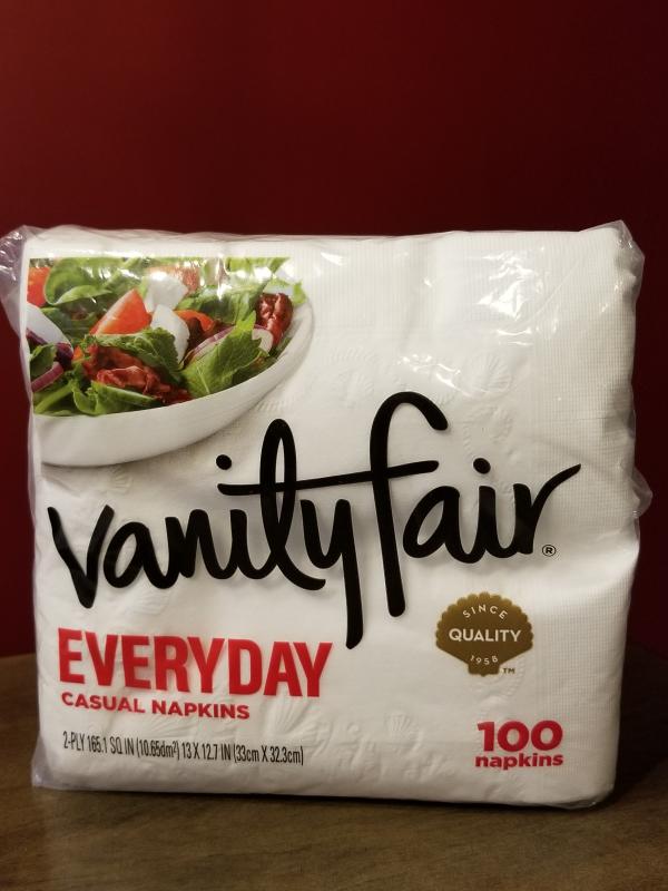 Vanity Fair Everyday Napkins, Disposable White Paper Napkins, 660 Count (2 Pack