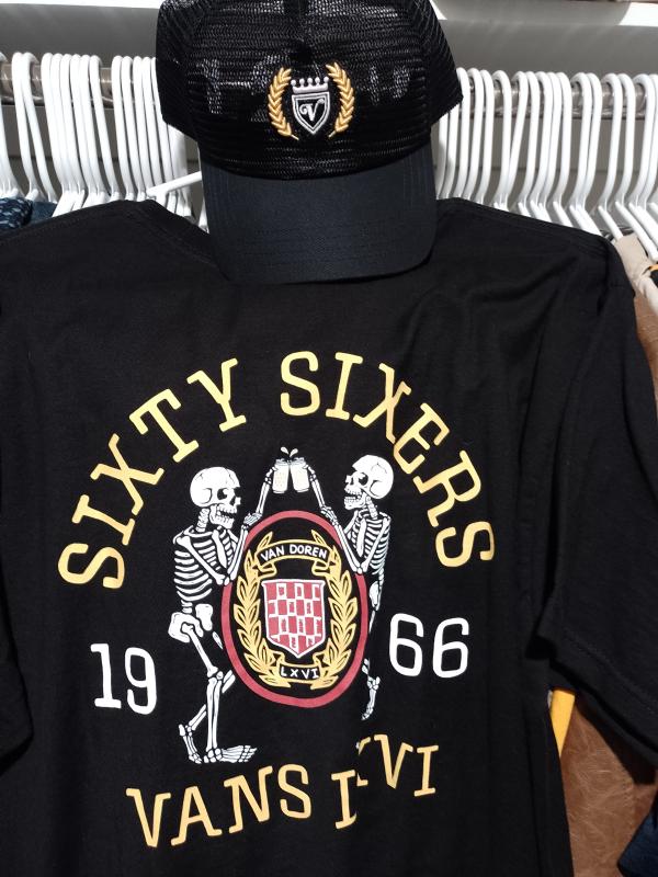 Frat LXVI Skull T-Shirt in Black | Vans