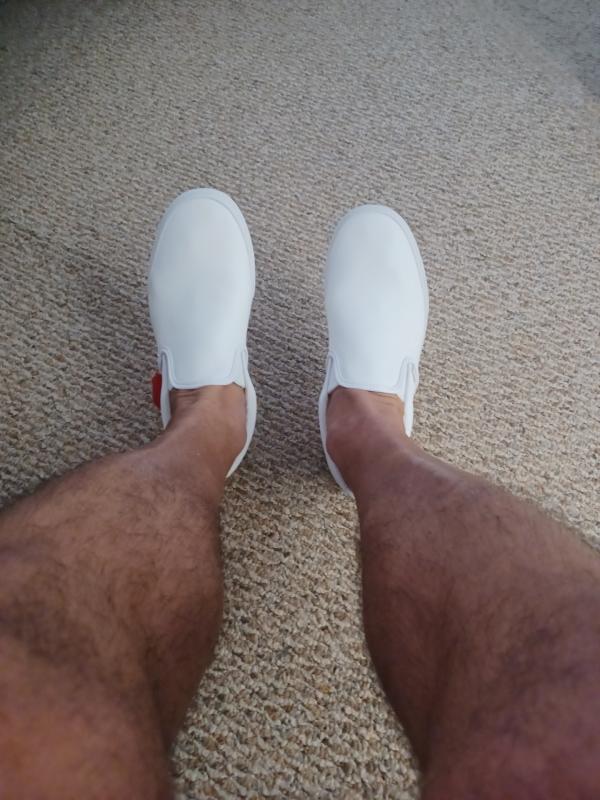 Customer photo for "classic-tumble-slip-on-true-white"