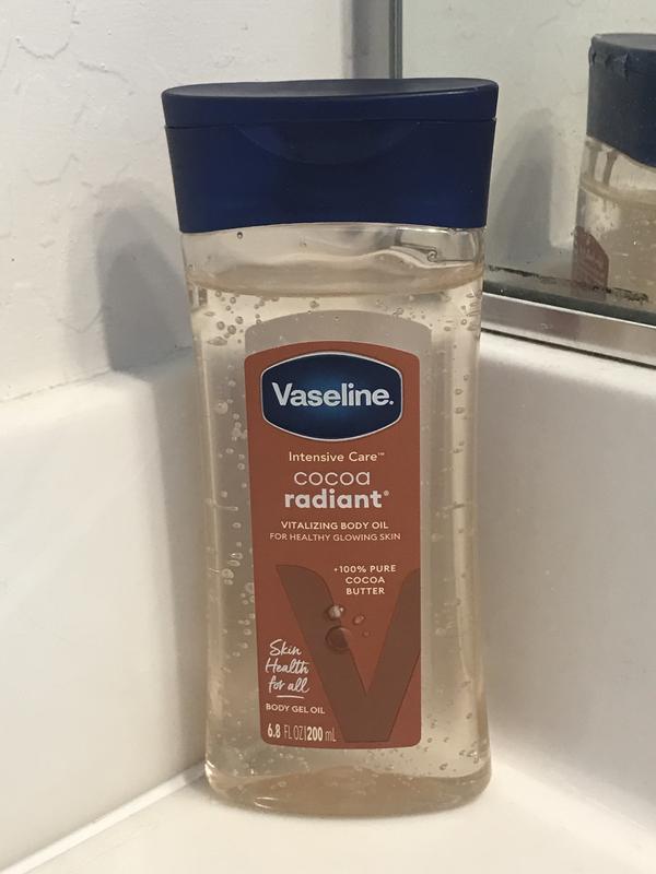 Vaseline Cocoa Radiant Body Gel Oil for healthy glowing skin