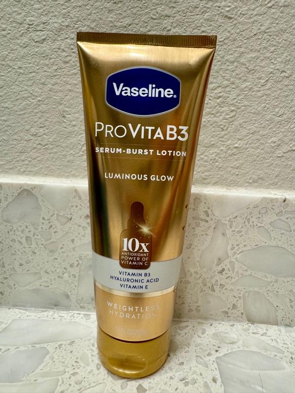 Vaseline Pro VitaB3 Serum Burst Lotion Healthy, Glowing Skin, Lightweight Luminous Glow 10x Antioxidant Power of Vitamin C 7.5 Fl Oz | Meijer