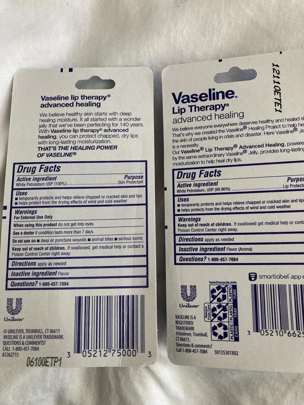 Product Question] What is the difference in Vaseline Lip Therapy