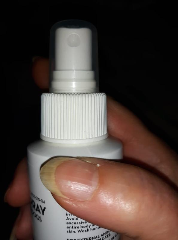 Easy pump spray makes easy to apply.