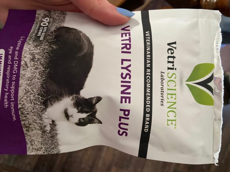 VetriScience Vetri Lysine Plus Chicken Liver Flavored Soft Chews Immune Supplement for Cats Petco