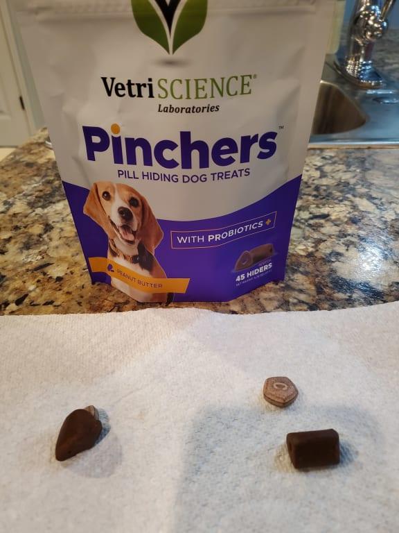 VetriScience Pinchers Pill Hiding Probiotic Chicken Flavor Dog Treats