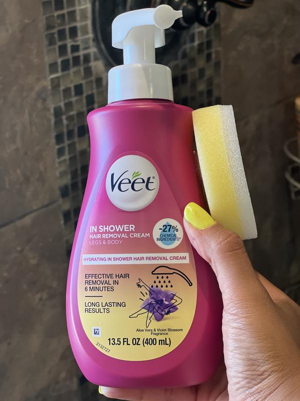 Veet In Shower Cream Botanic Inspirations Hair Remover, Sensitive Formula,   oz | Meijer