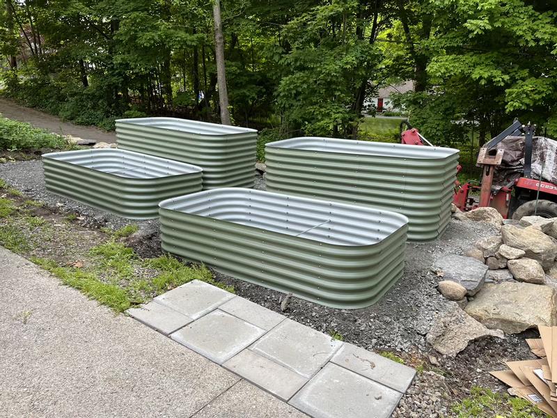 Vego Garden 42-in W x 78-in L x 32-in H Olive Green Metal
