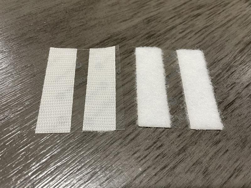 VELCRO Brand ECO Collection Strips 2 1/2in x 3/4in White 2.5-in