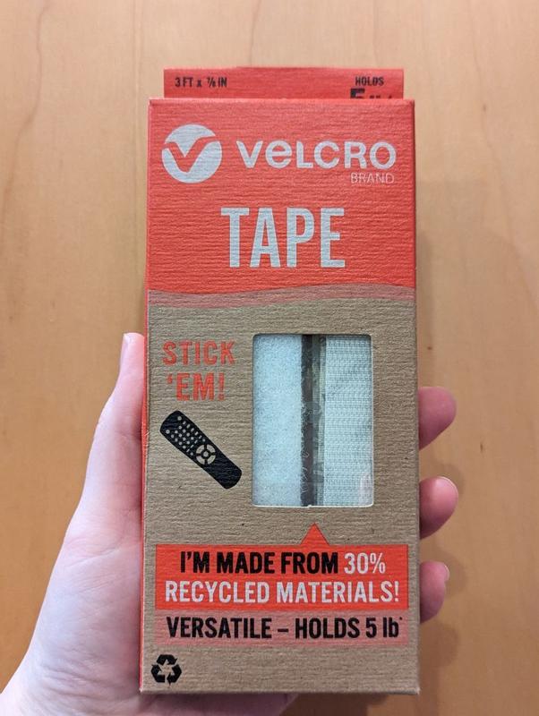 VELCRO Brand ECO Collection | 24 Sets | Stick'EM Hanging Strips with  Adhesive | Easy Mounting | 2-1/2in x 3/4in, White with Sticky Back