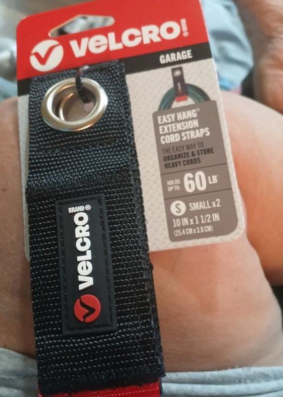 VELCRO Brand Black Easy-hang Extension Cord Strap 1/2in X 10in (2-Pack ...