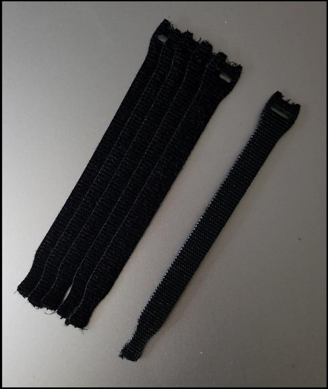 Velcro Brand Eco Collection Straps 5in x 3/8in. BLACK. 50ct