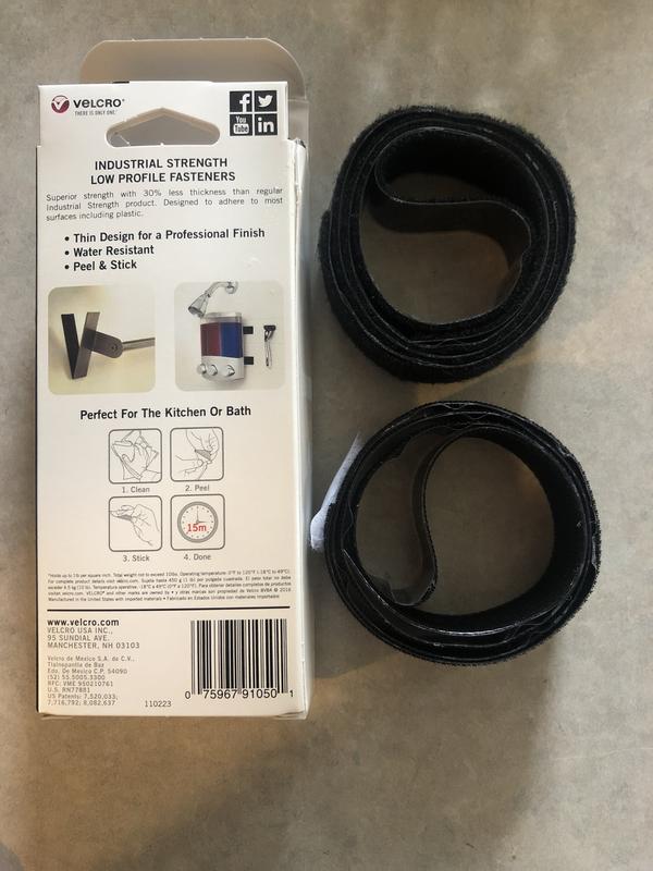 VELCRO Brand Industrial Strength Low Profile 3ft x 1in Roll Black Hook and  Loop Fastener in the Specialty Fasteners & Fastener Kits department at
