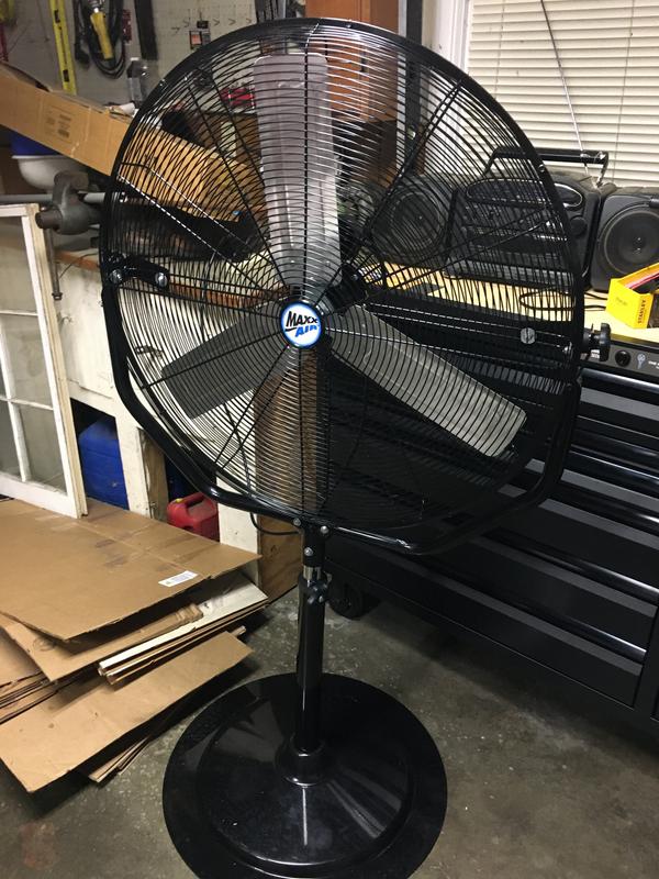 Maxx Air 30 In. 3 Speed Pedestal Fan with Yoke Mount USFanco