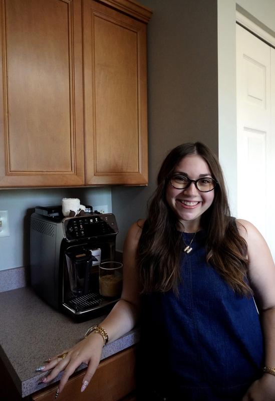 Me + my new coffee machine