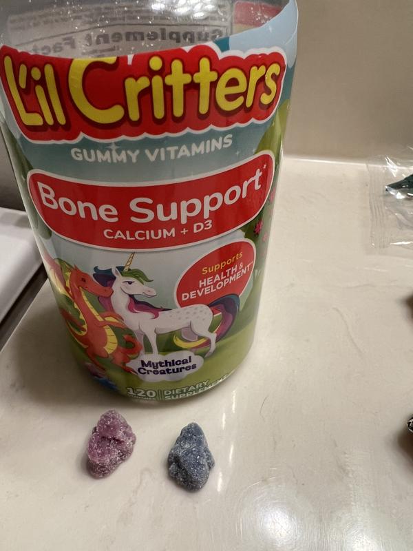 カルシウム グミサプリ　L&#39;il Critters Calcium + D3 Calcium + Vitamin D Gummy Bear Vitamins for Kids | L'il