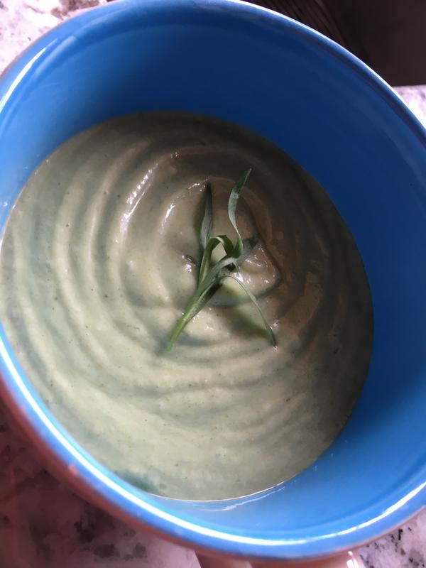 Green goddess gazpacho