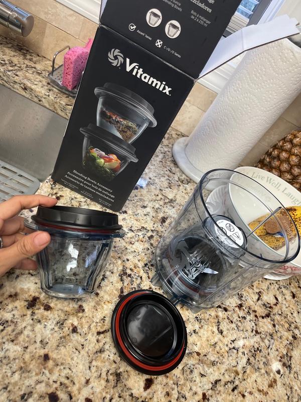  Vitamix Blending Cup and Bowl Starter Kit for Vitamix Ascent  and Venturist machines, Clear, 20 oz. cup and 8 oz. bowl: Home & Kitchen